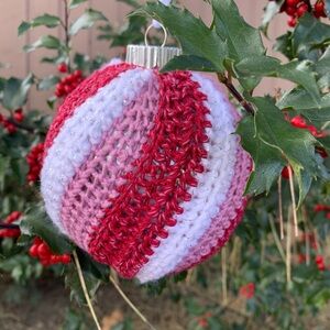 Crocheted Swirl Christmas Ornament